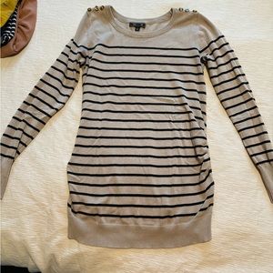 Maternity LS STRIPED SWEATER